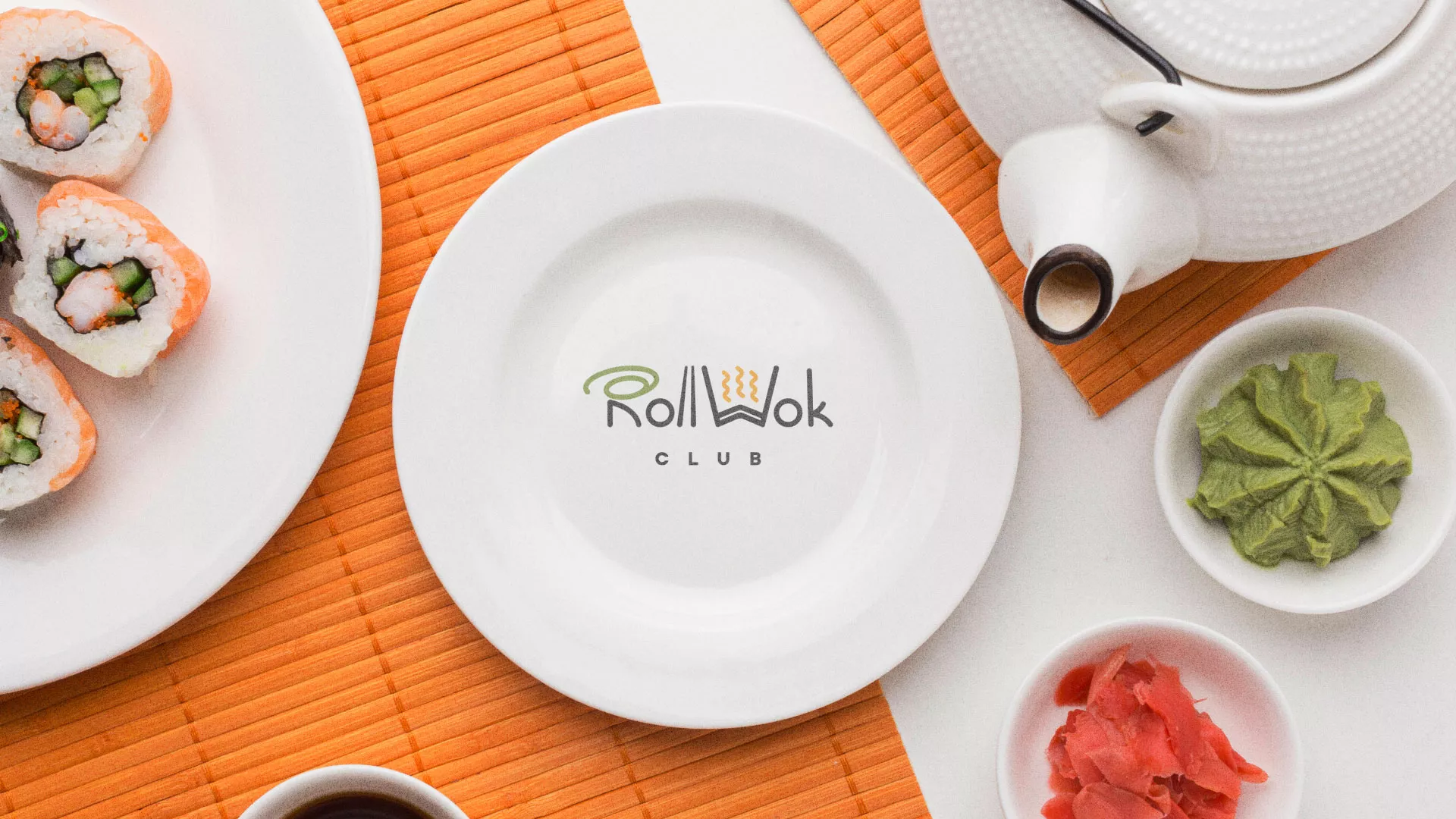 Разработка логотипа и фирменного стиля в Ефремове для суши-бара «Roll Wok Club» Разработка логотипа и фирменного стиля в Ефремове для суши-бара «Roll Wok Club»